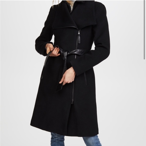 Mackage Jackets & Blazers - Mackage Wool Cashmere Blend Coat with Leather Accents Size Small